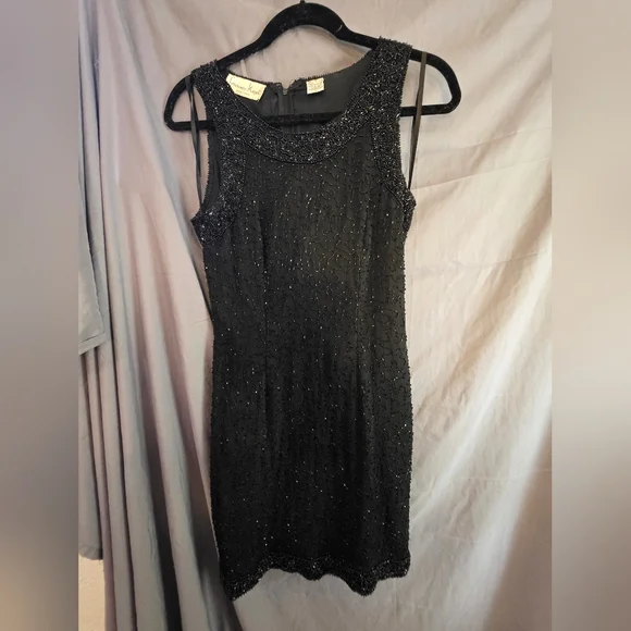 Laurence Kazar | Dresses | Vintage Lawrence Kazan Black Beaded Dress | Poshmark Laurence Kazar | Dresses | Vintage Lawrence Kazan Black Beaded Dress | Poshmark